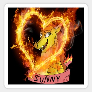 Wings of Fire Inspiration, Sunny the Dragon Sticker